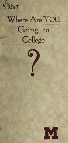 Cover for Where are you going to college?