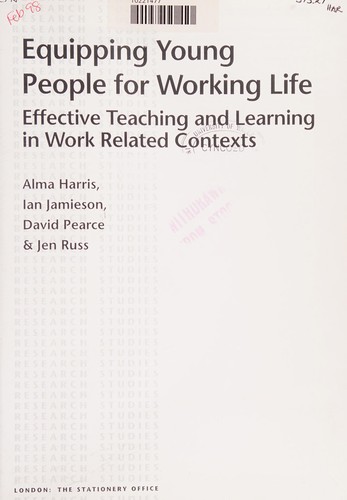 Cover for Equipping Young People for Working Life