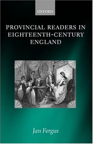 Cover for Provincial Readers in Eighteenth-Century England