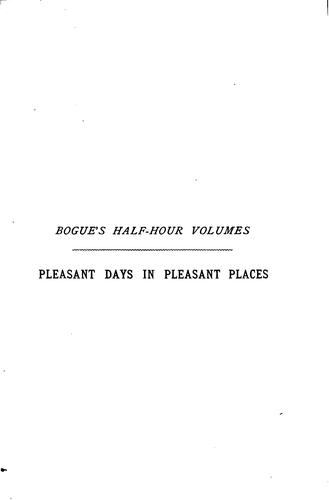 Cover for Pleasant days in pleasant places