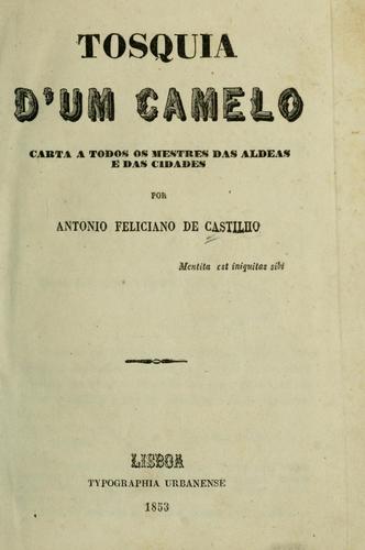 Cover for Tosquia d'um camelo