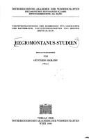 Cover for Regiomontanus-Studien