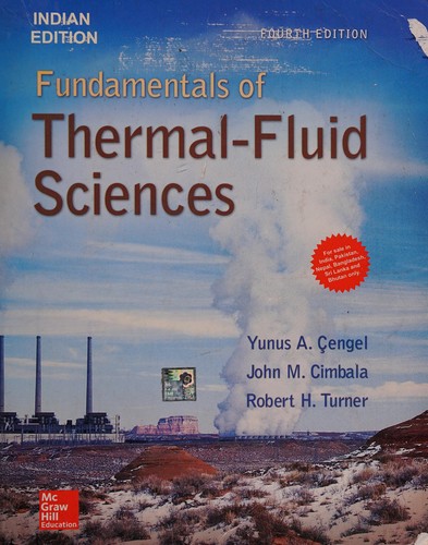 Cover for Fundamentals of thermal-fluid sciences