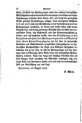 Cover for Die Tiere der Vorwelt