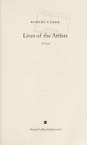 Cover for Lives of the artists