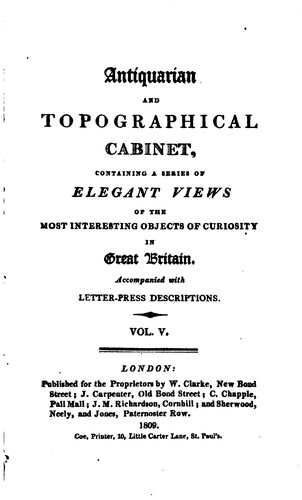 Cover for The Antiquarian and Topographical Cabinet: Containing a Series of Elegant Views of the Most ...