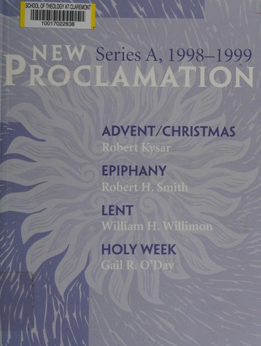 Cover for New proclamation.
