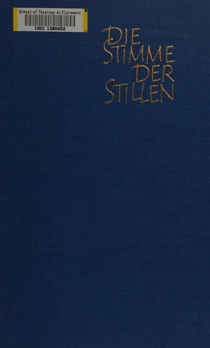 Cover for Die Stimme der Stillen