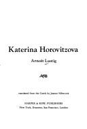Cover for A prayer for Katerina Horovitzova.