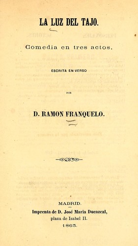 Cover for La luz del Tajo