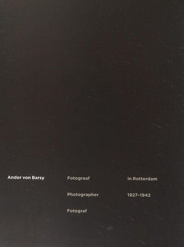 Cover for Andor von Barsy