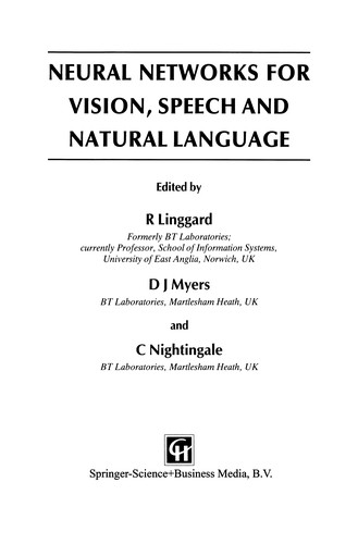 Cover for Neural Networks for Vision, Speech and Natural Language