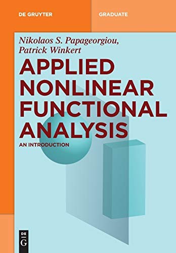 Cover for Applied Nonlinear Functional Analysis