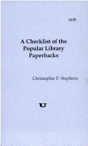Cover for A Checklist of the Popular Library Paperbacks