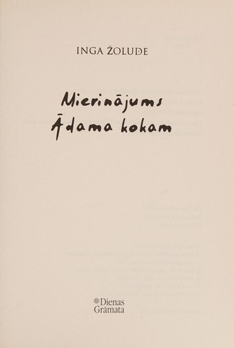 Cover for Mierinājums Ādama kokam