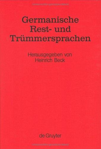 Cover for Germanische Rest- und Trümmersprachen
