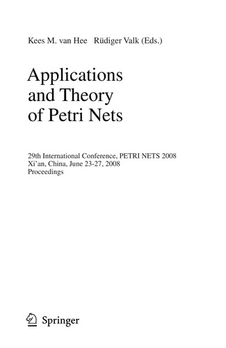 Cover for Applications and theory of Petri nets