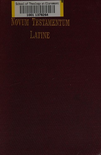 Cover for Novum Testamentum latine