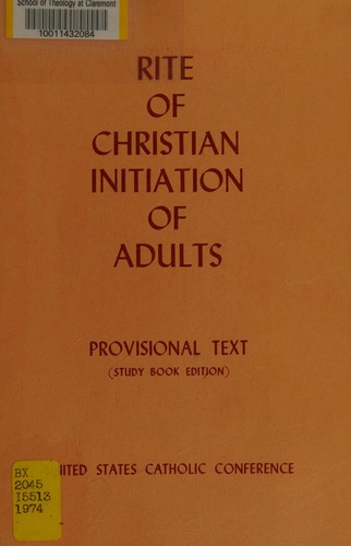 Cover for Rite of Christian initiation of adults