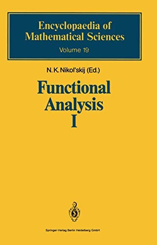 Cover for Functional Analysis I