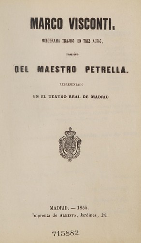 Cover for Marco Visconti