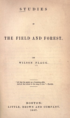 Cover for Studies in the field & forest