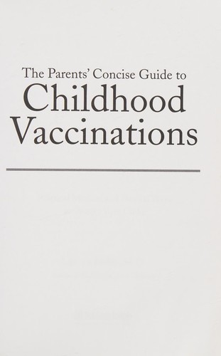 Cover for The parents' concise guide to vaccinations