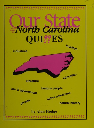 Cover for "Our state" North Carolina quizzes