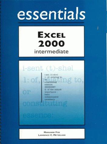 Cover for Excel 2000 Essentials Intermediate