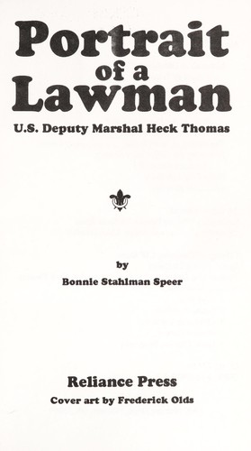 Cover for Portrait of a lawman