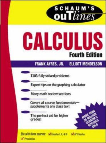 Cover for Schaum's outline of calculus