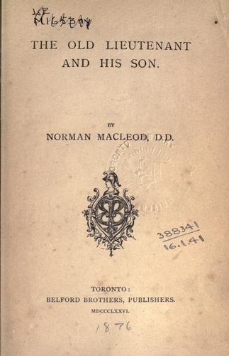 Cover for The old lieutenant and his son.