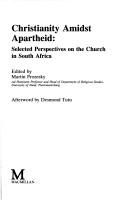 Cover for Christianity Amidst Apartheid
