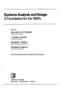 Cover for Systems analysis anddesign