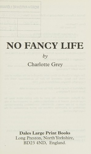 Cover for No fancy life