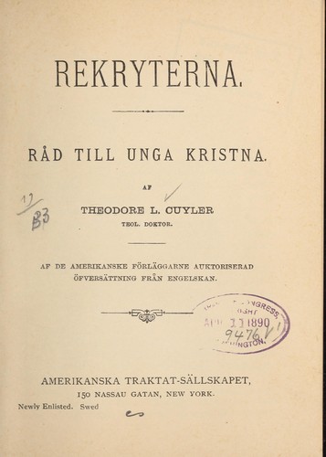 Cover for Rekryterna