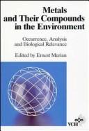 Cover for Metals and their compoundsin the environment