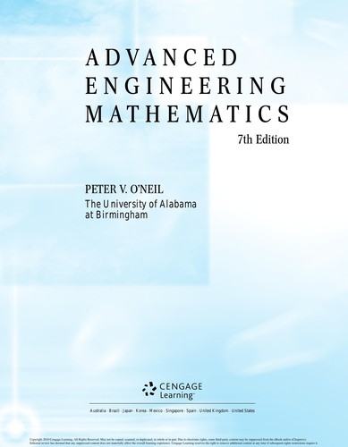 Cover for Advanced engineering mathematics