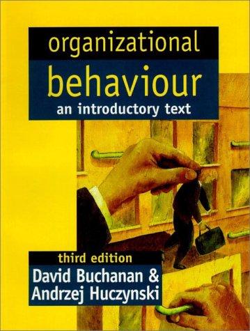 Cover for Organizational Behaviour