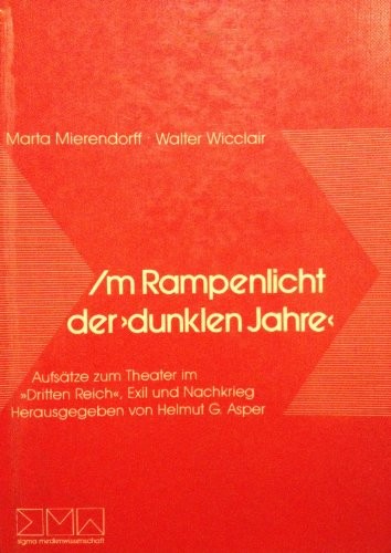 Cover for Im Rampenlicht der "dunklen Jahre"