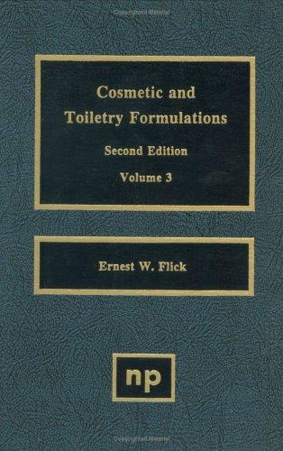 Cover for Cosmetic and Toiletry Formulations, Volume 3