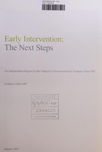 Cover for Early Intervention