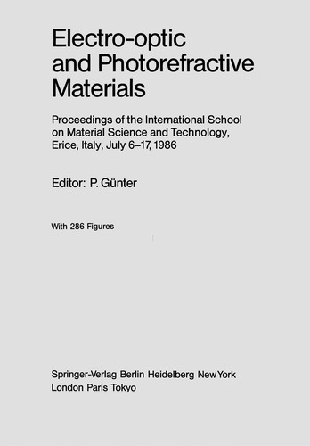 Cover for Electro-optic and Photorefractive Materials