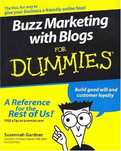 Cover for Buzz marketing with blogs for dummies