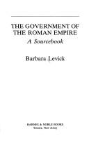 Cover for The government of the Roman Empire