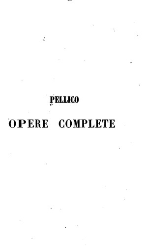 Cover for Opere complete