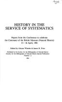 Cover for History in the service of systematics