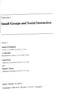 Cover for Small groups and social interaction
