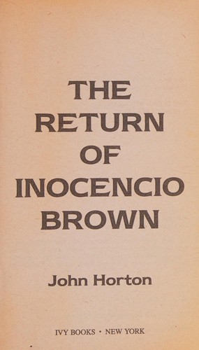 Cover for The Return of Inocencio Brown
