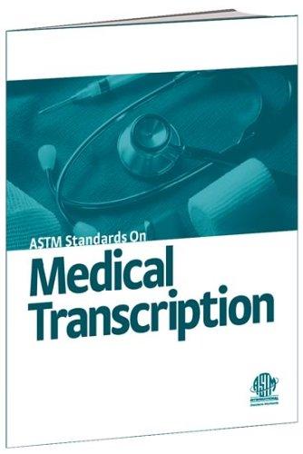 Cover for ASTM Standards on Medical Transcription, 2004